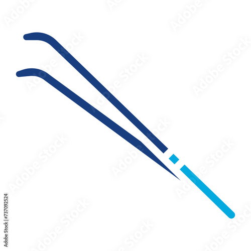 Tweezers icon vector image. Can be used for Dermatology.