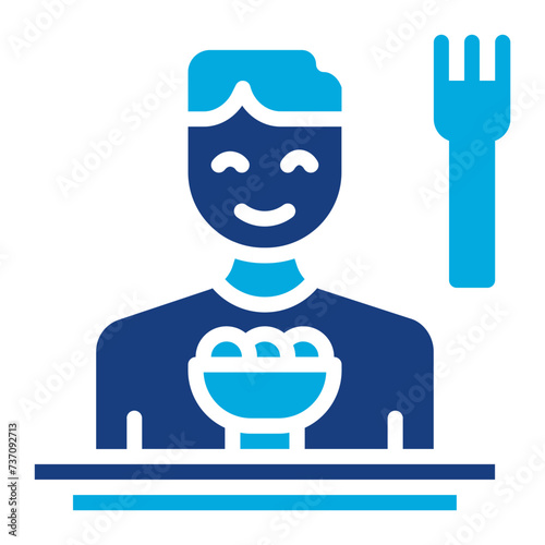 Eating Assistance icon vector image. Can be used for Home Services.