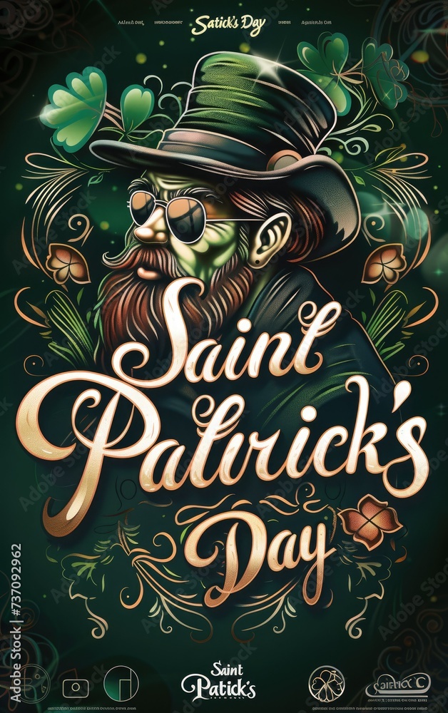 Enchanting Green: St. Patrick's Day Greeting Card