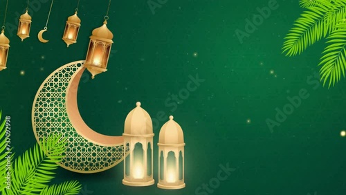 islamic opener and background for invitation, ramadan, eid, mawlid, meraj photo