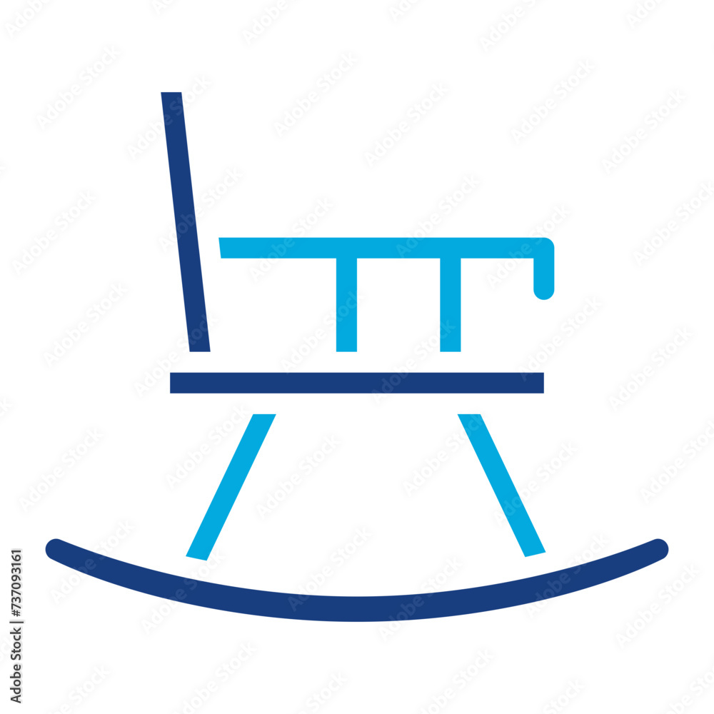 Rocking Chair icon vector image. Can be used for Home Services. Rocking Chair icon vector image. Can be used for Home Services.