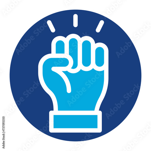Activism icon vector image. Can be used for Human Rights.
