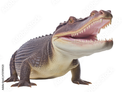 Alligator isolated on white background