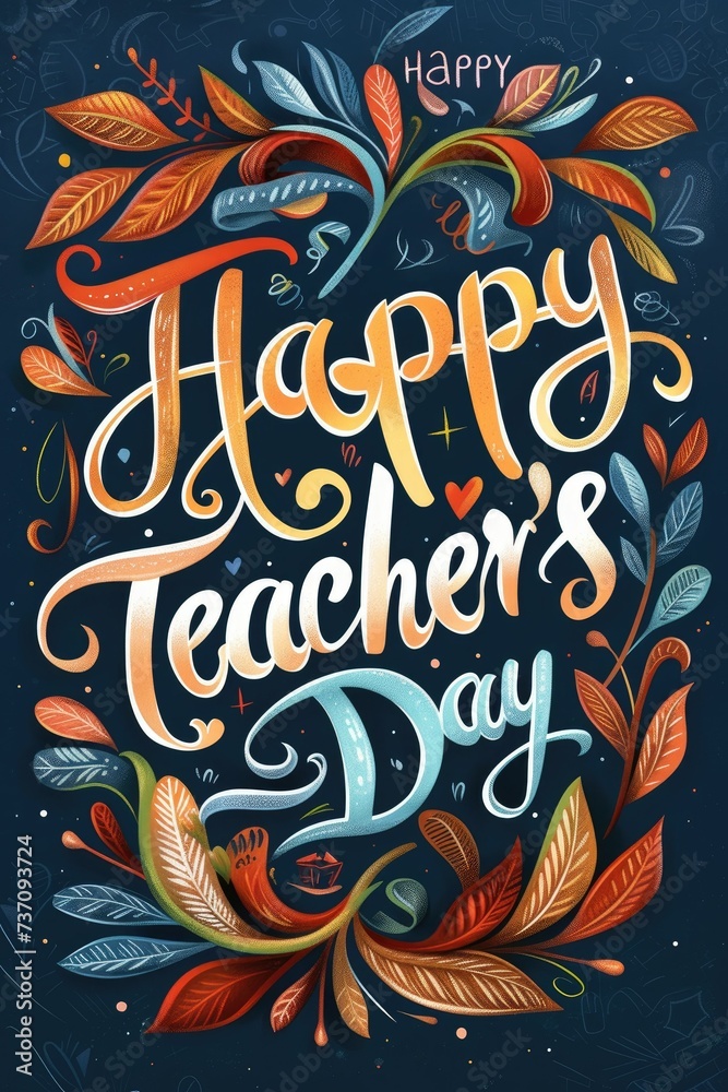 Happy Teachers' Day Card Design