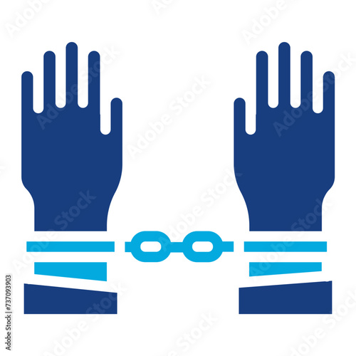 Slavery icon vector image. Can be used for Human Rights.