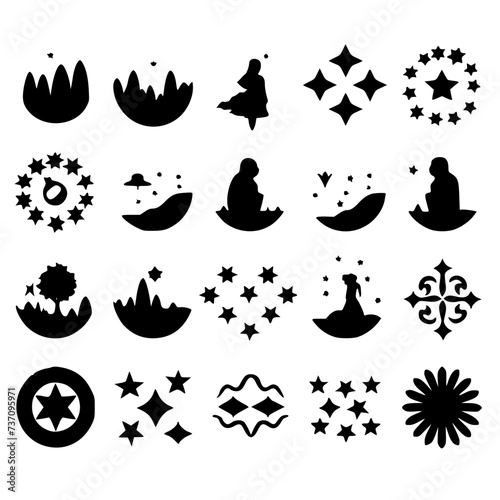 vector, ink, silhouette, design, paint, grunge, set, illustration, leaf, black, icon, stain, element, pattern, splatter, splash, nature, blood, floral, splat, tree, flower, drop, art, blot, cat, 