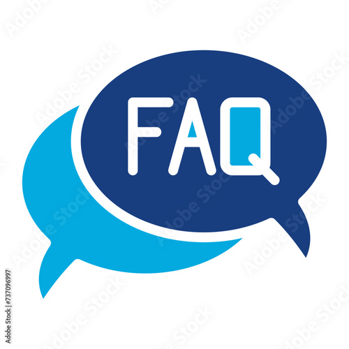 FAQ icon vector image. Can be used for Online Store.