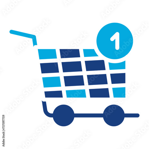 Cart Quantity icon vector image. Can be used for Ecommerce Store.