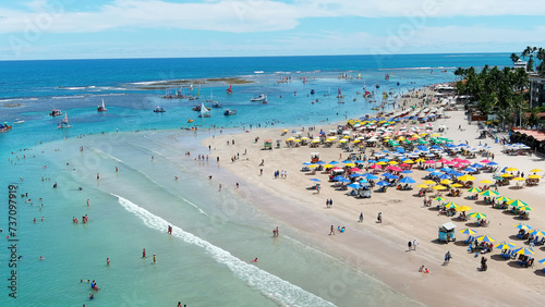 Porto de Galinhas is a top beach town in Brazil. The town's scenery is spectacular in every direction.