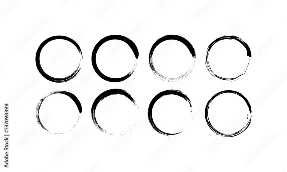 Abstract circle icons set. Set of circles. Vector icons