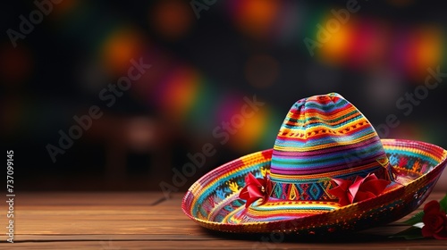 Cinco De Mayo, Mexican sombrero hat, Generative ai