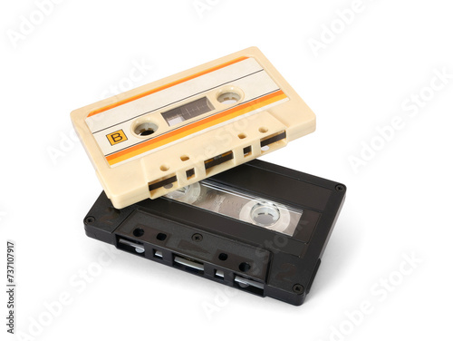 Cassette tape isolated on white background
