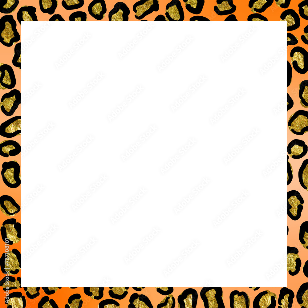 Obraz premium black and yellow border