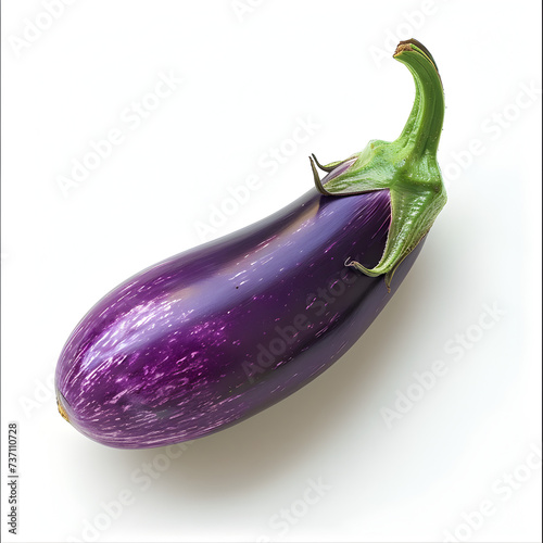 Eggplant on a white background  photo