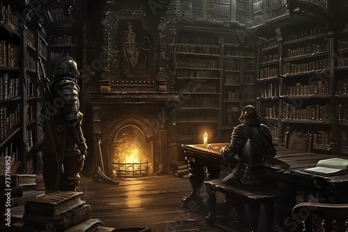 A Knight's Quest for Knowledge in the Library of Shadows Generative AI