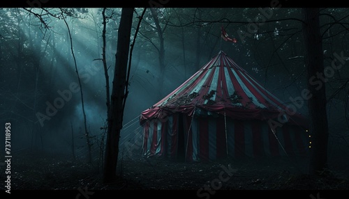 Ringling Bros Circus Tent Generative AI photo