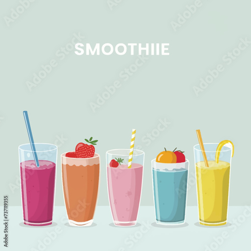 Smooth Shake fruit illusration