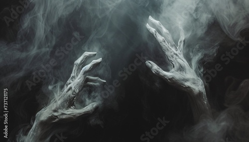 Ghostly Hands Reach Out in the Fog Generative AI