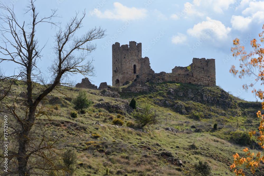 Fototapeta premium RUINAS DEL CASTILLO DE PRADAS. TERUEL. ESPAÑA