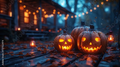 Pumpkin Spice Season The Perfect Halloween Decoration Generative AI
