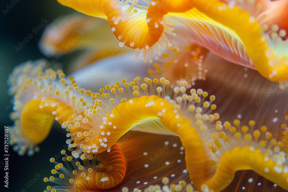 Macro ocean sea creature up close and beautiful Macro ocean sea creature up close and beautiful