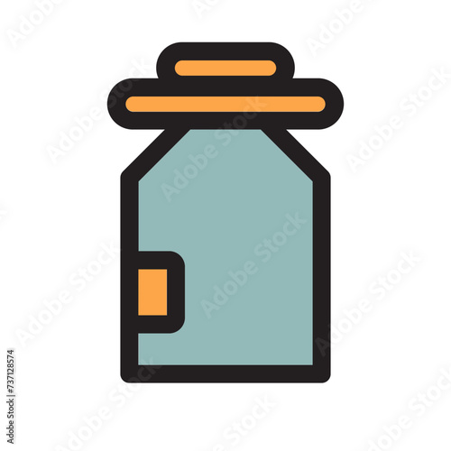 Cleaning Ditergent Laundry Machine Washing Filled Outline Icon