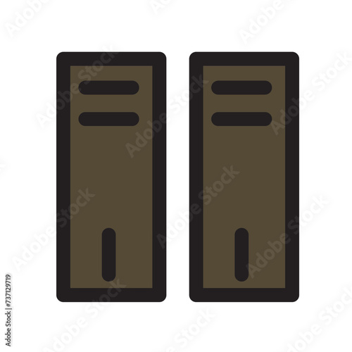 Arsip Education Folder Sains School Student Study Filled Outline Icon