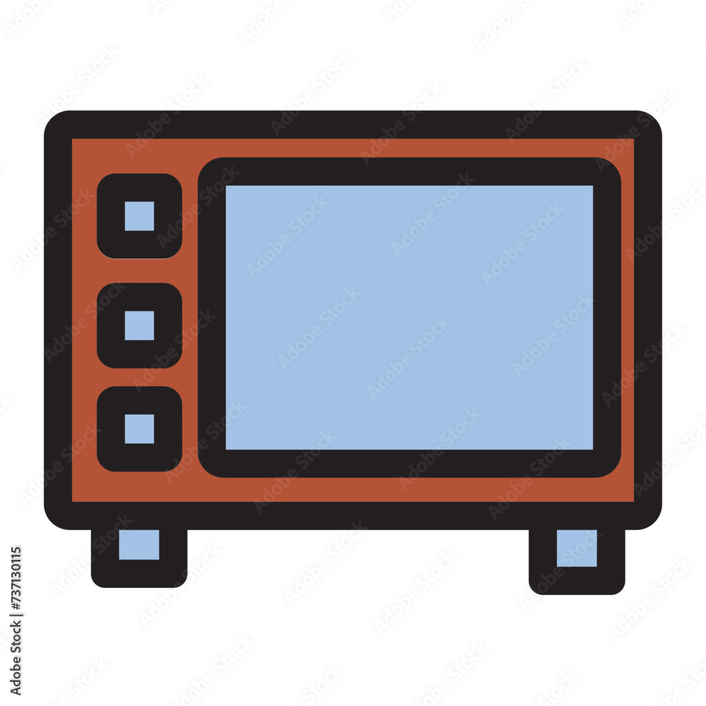Appliances Electronic Microware Modern Technology Filled Outline Icon Appliances Electronic Microware Modern Technology Filled Outline Icon