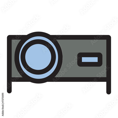Appliances Electronic Modern Projektor Technology Filled Outline Icon