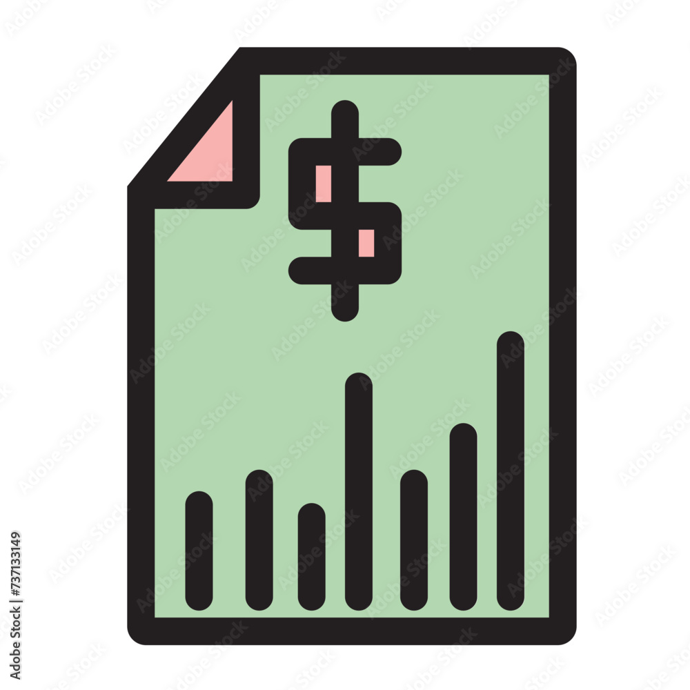 Cash Chart Dollar Finance Graph Report Filled Outline Icon Cash Chart Dollar Finance Graph Report Filled Outline Icon