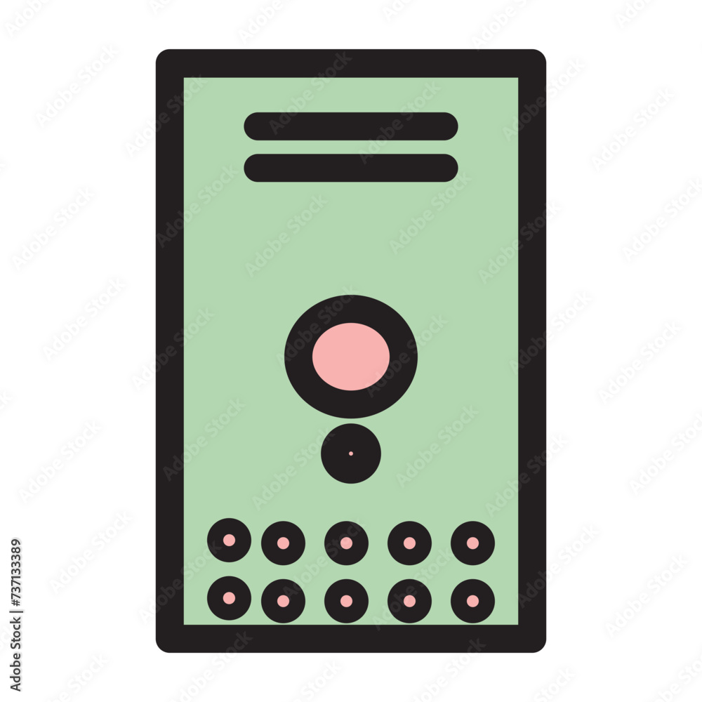 Computer Education Physics School Science Workstation Filled Outline Icon Computer Education Physics School Science Workstation Filled Outline Icon