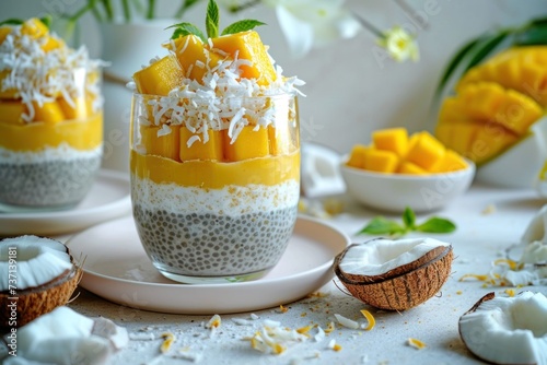 Tropical Mango Chia Pudding photo