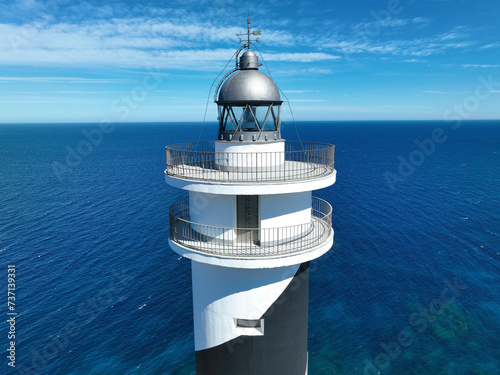 Moscarter Lighthouse in the north of the island of Ibiza photo
