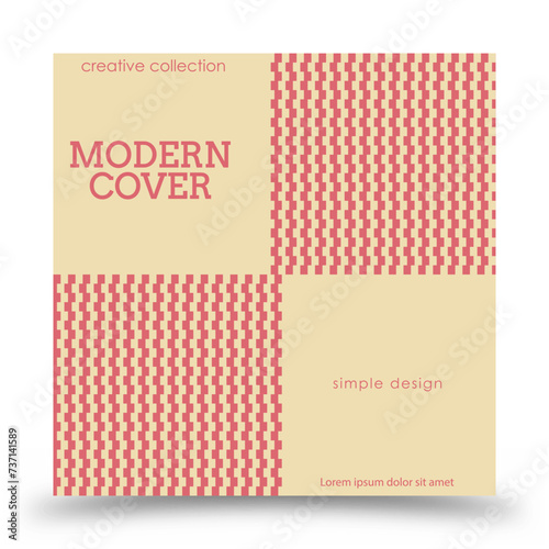 Cover. Creative abstract banner, brochure, catalog or booklet. A simple composition for creative design