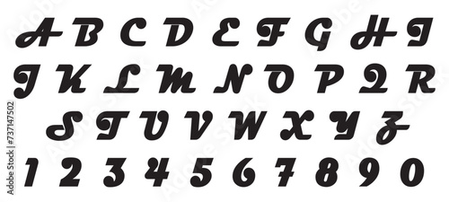 Calligraphic Font Magneto Handwritten vector Font for Lettering.