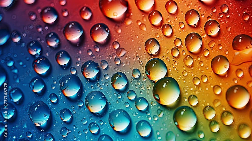 Horizontal AI illustration rainbow droplets on a vibrant canvas. Background and textures concept. Horizontal AI illustration rainbow droplets on a vibrant canvas. Background and textures concept.