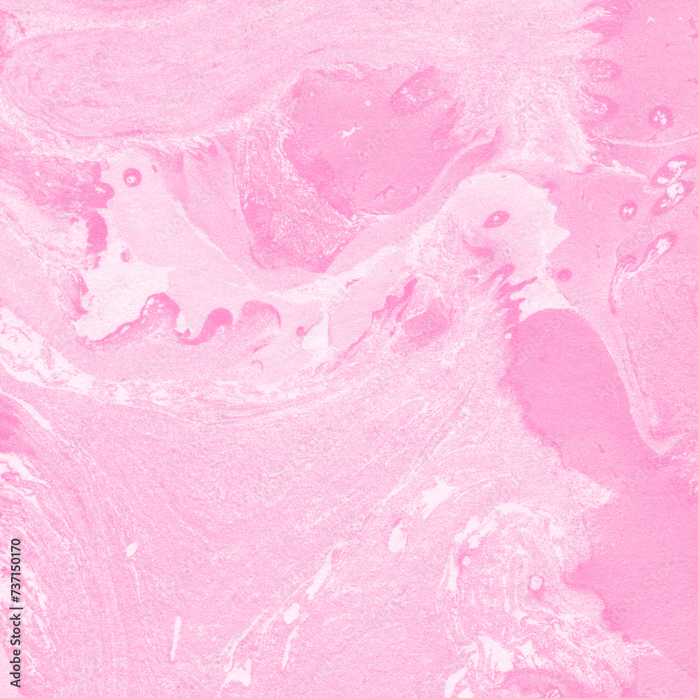 Fototapeta premium Pink ink marble fluid background