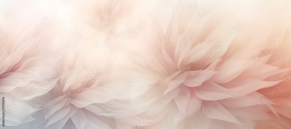 translucent floral background made of organza in powder pink color
