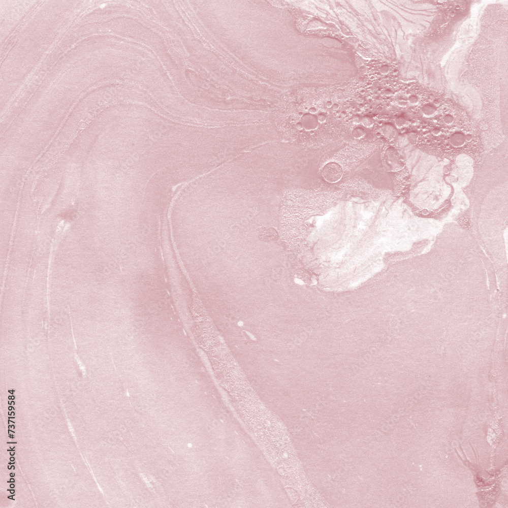 Fototapeta premium Pink gold ink marble fluid background