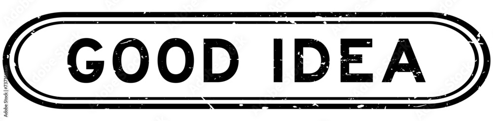 Grunge black good idea word rubber seal stamp on white background Grunge black good idea word rubber seal stamp on white background