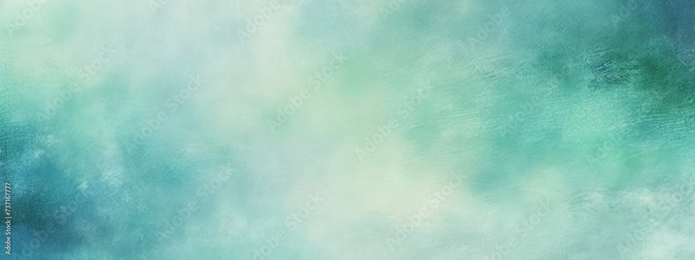 Painting of a Green and Blue Background