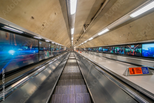 Underground station in London, England