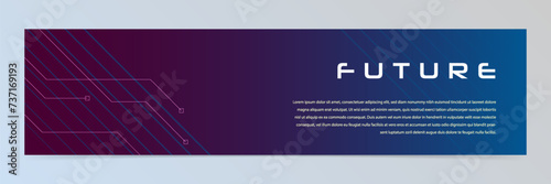 Modern abstract LinkedIn banner template