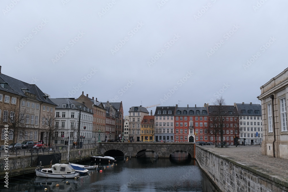 Fleuve et bâtiments Copenhague 