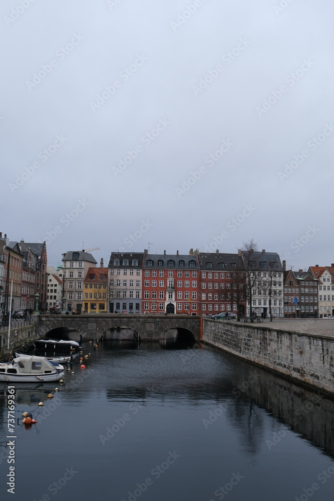 Fleuve et bâtiments Copenhague