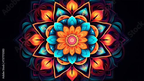 Mandala, the mysterious and charming beauty of flowers