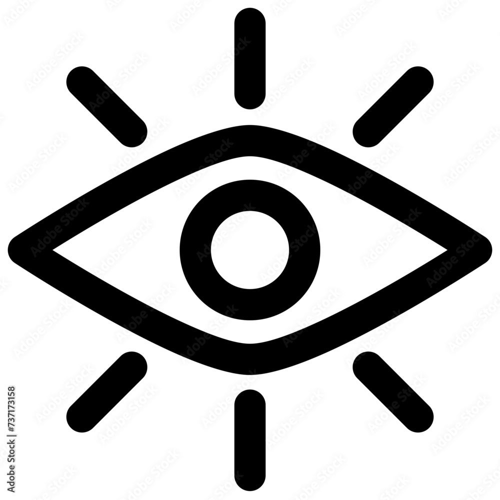vision vector outline icon vision vector outline icon