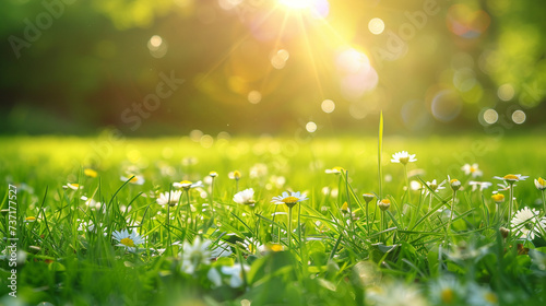  garden with grass and flowers