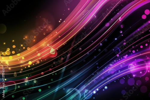Abstract neon lights background design.