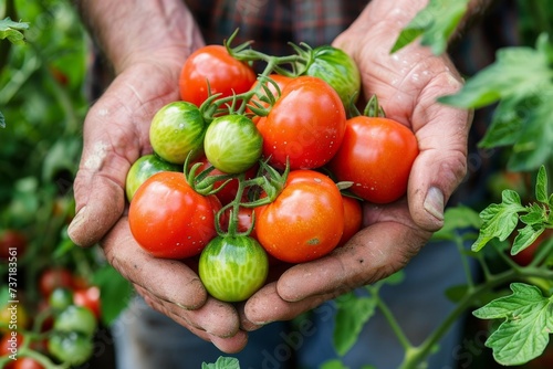 tomatoes in a hand